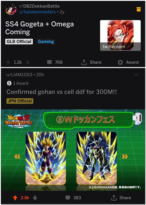 Dokkan subreddit - 17 posts,88 comments Spread per day 6 subreddits,17 subreddits Avg. rating 1.00 upvotes,1.49 upvotes Comment sentiment +0.25 +0.1% from 0.2538 Search for: …
